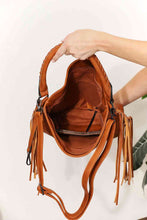 Load image into Gallery viewer, SHOMICO PU Leather Fringe Detail Shoulder Bag
