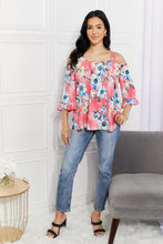 Load image into Gallery viewer, Sew In Love Full Size Fresh Take  Floral Cold-Shoulder Top
