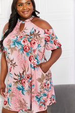 Load image into Gallery viewer, Sew In Love Full Size Fresh-Cut Flowers Cold-Shoulder Dress
