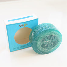 Load image into Gallery viewer, Turquoise &amp; Lace Loofah Soap
