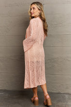 Load image into Gallery viewer, POL You Make Me Blush Open Front Maxi Cardigan
