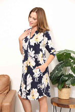 Load image into Gallery viewer, Sew In Love  Full Size Flower Print Shirt Dress
