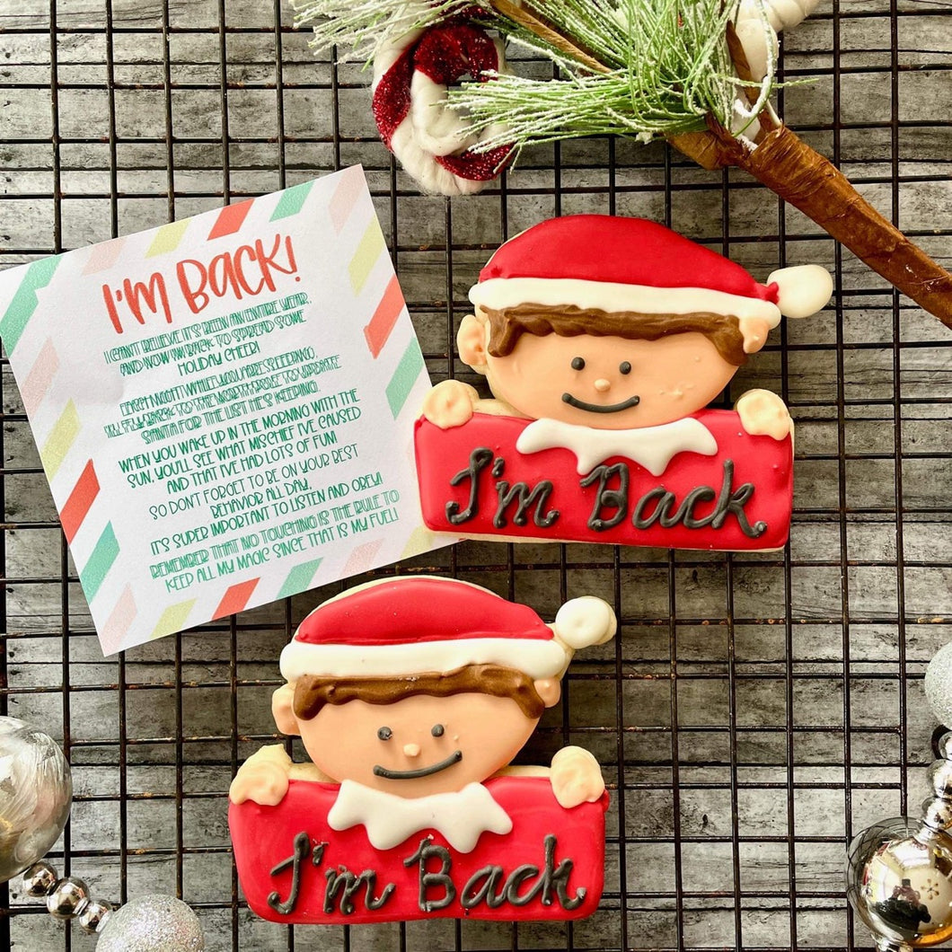 Personalized Elf cookie